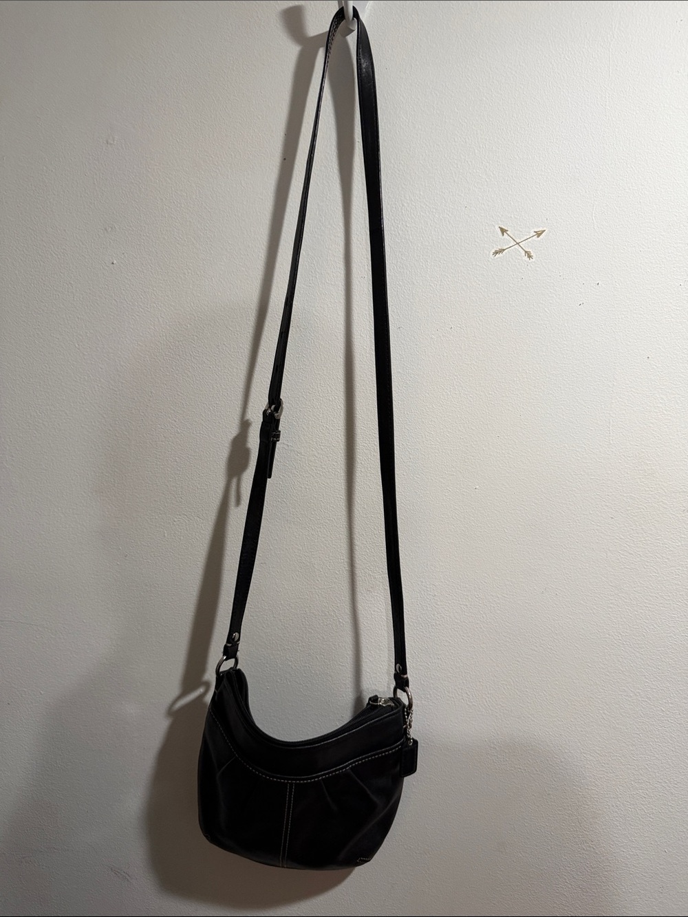 Coach Black Leather Crossbody Bag